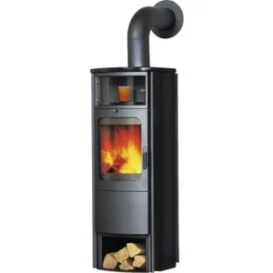 HARK Opera-B Grande Kaminofen – Schwarze Metro-Keramik, 7 kW